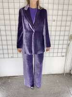 Gianfranco Ferre velvet purple suit