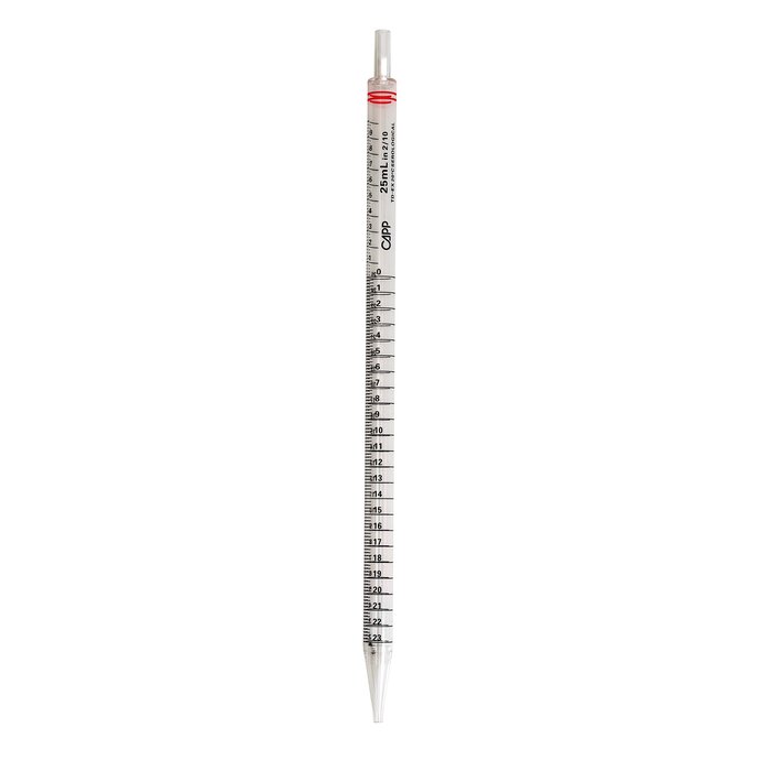Serologische pipetten Steriel 25 ml Rood