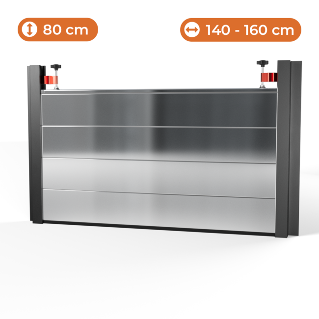 Hoogwaterbescherming - 800 mm hoog; 1400-1600 mm breed