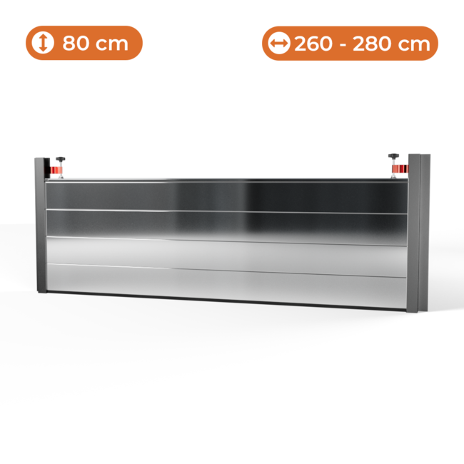 Hoogwaterbescherming - 800 mm hoog; 2600-2800 mm breed