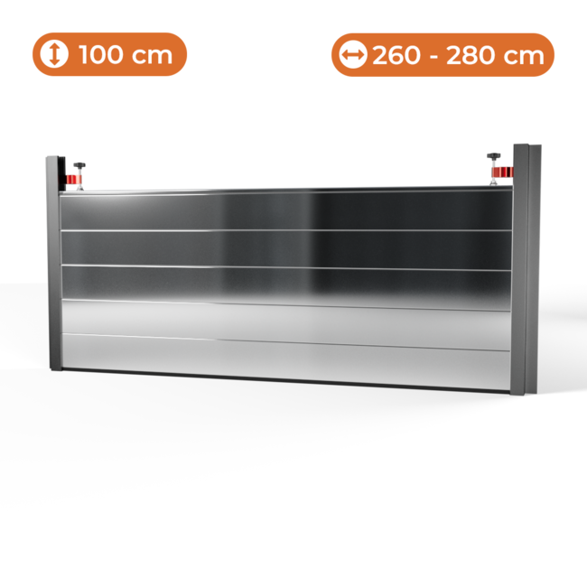 Hoogwaterbescherming - 1000 mm hoog; 2600-2800 mm breed
