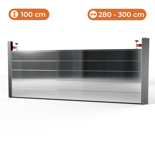 Hoogwaterbescherming - 1000 mm hoog; 2800-3000 mm breed