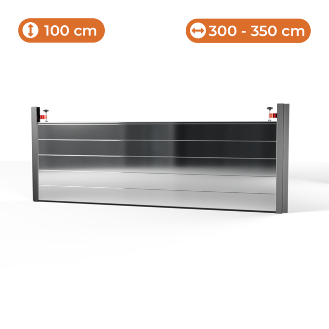 Hoogwaterbescherming - 1000 mm hoog; 3000-3500 mm breed