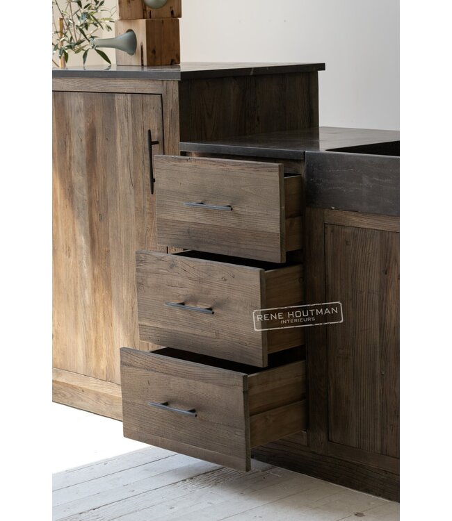 Rene Houtman Landelijke Houten (Buiten)keuken Medium Elmwood