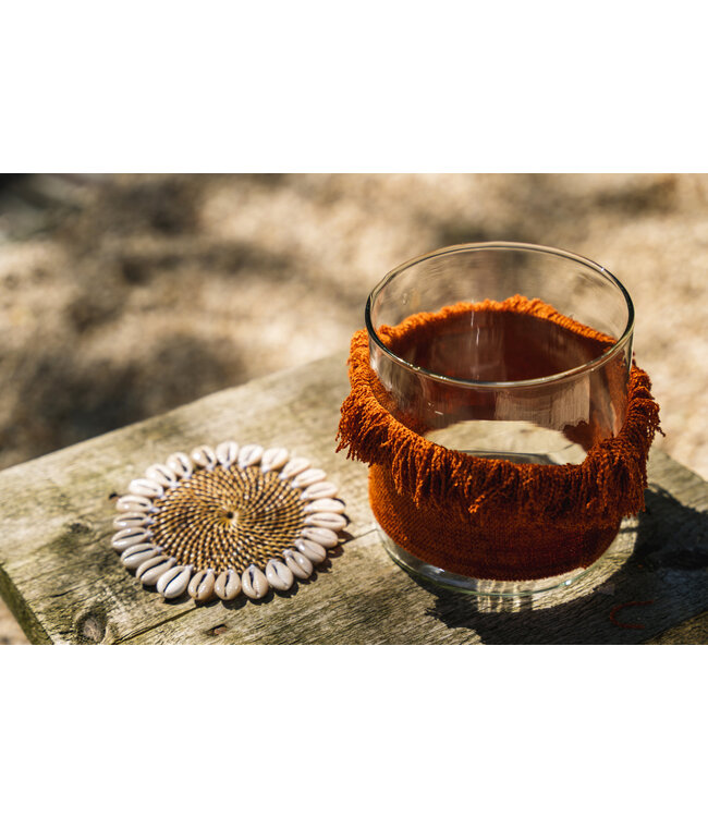 Bazar Bizar De Colonial Shell Onderzetter - Naturel Bruin