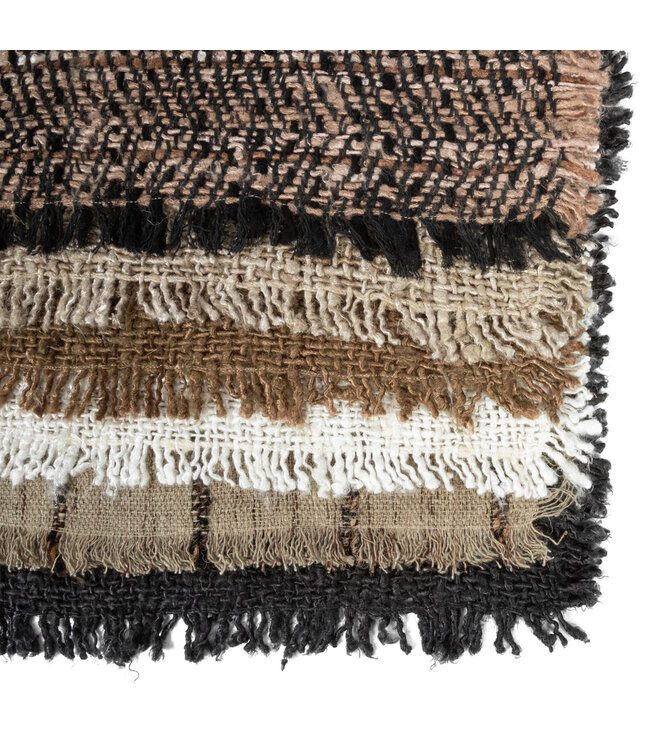 Bazar Bizar De Oh My Gee Placemat - Zwart Koper - Set van 4