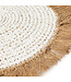 Bazar Bizar De Water Hyacinth Raffia Placemat - Wit Naturel