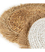 Bazar Bizar De Water Hyacinth Raffia Placemat - Wit Naturel