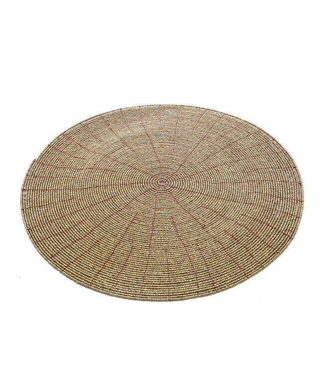 Bazar Bizar De Beaded Placemat - Goud