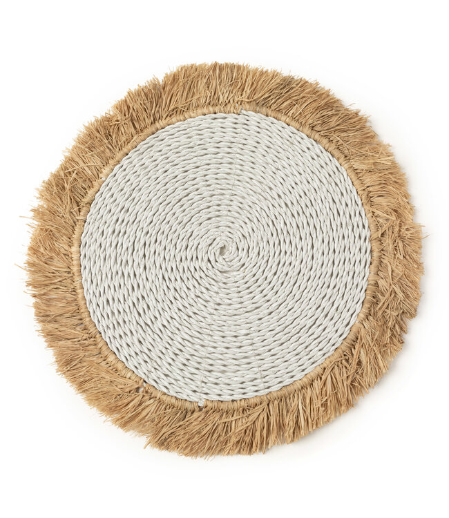 Bazar Bizar De Seagrass Raffia Placemat - Wit Naturel