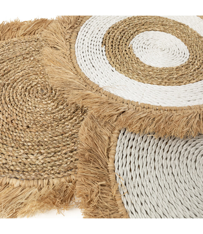 Bazar Bizar De Seagrass Raffia Placemat - Wit Naturel