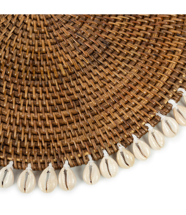 Bazar Bizar De Colonial Shell Placemat - Naturel Bruin