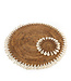 Bazar Bizar De Colonial Shell Placemat - Naturel Bruin