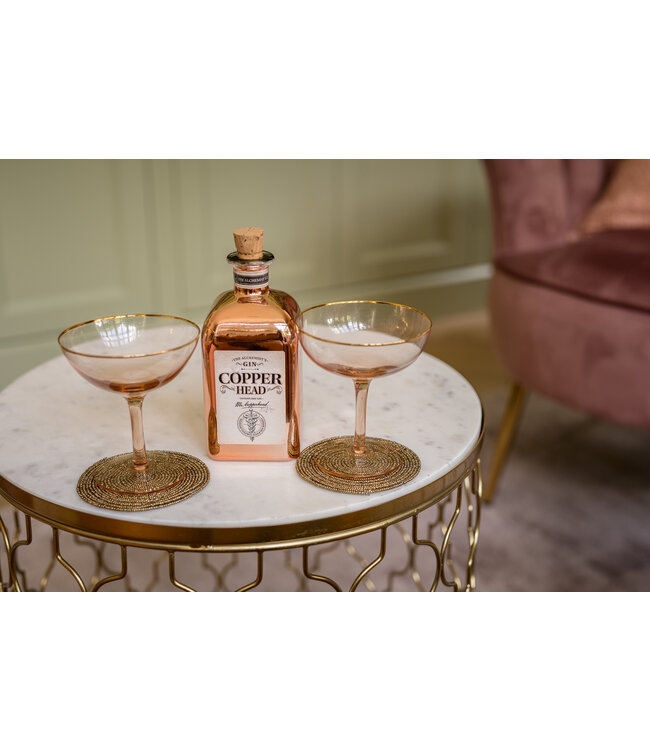 Bazar Bizar De Beaded Onderzetter - Goud