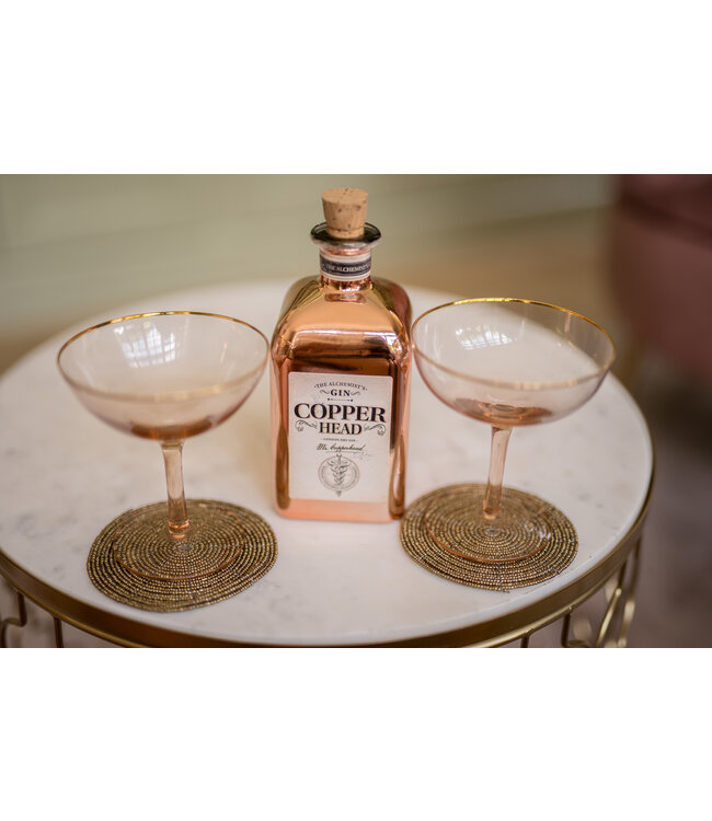 Bazar Bizar De Beaded Onderzetter - Goud