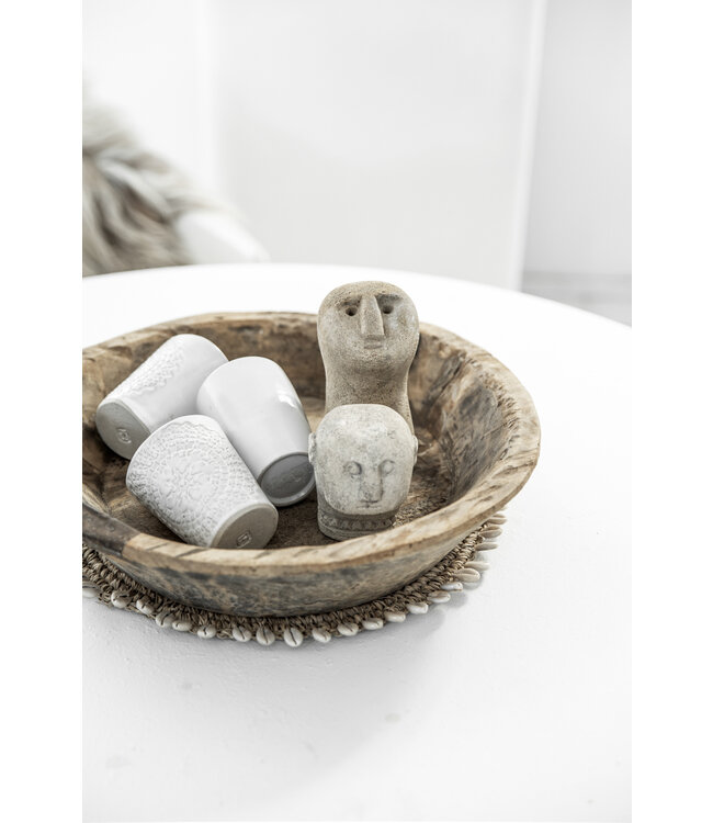 Bazar Bizar De Raffia Shell Placemat - Naturel