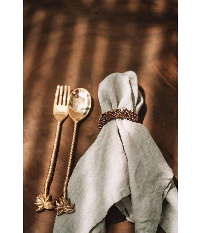 Bazar Bizar De Palmboom Salade Lepel - Goud