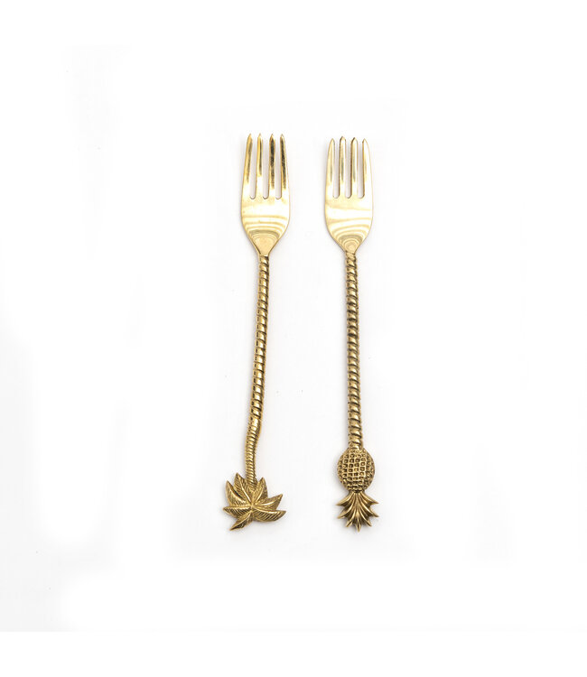 Bazar Bizar De Ananas Vork - Goud