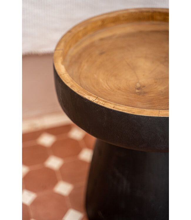 Bazar Bizar De Rayu Bijzettafel - Zwart Naturel