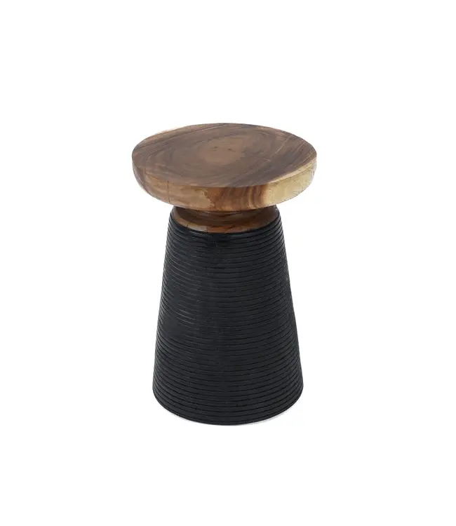 Bazar Bizar De End Bijzettafel - Zwart Naturel