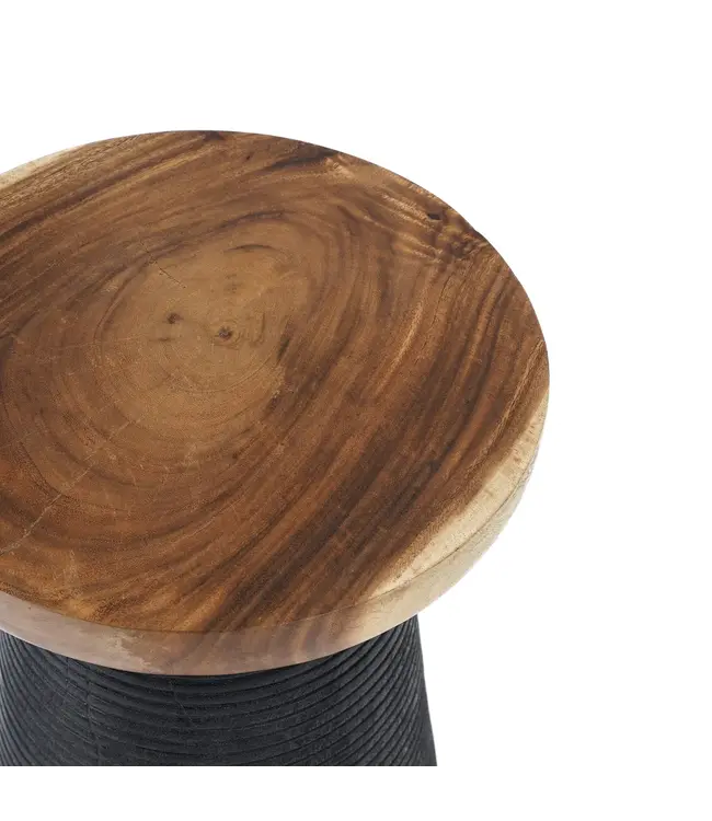 Bazar Bizar De End Bijzettafel - Zwart Naturel