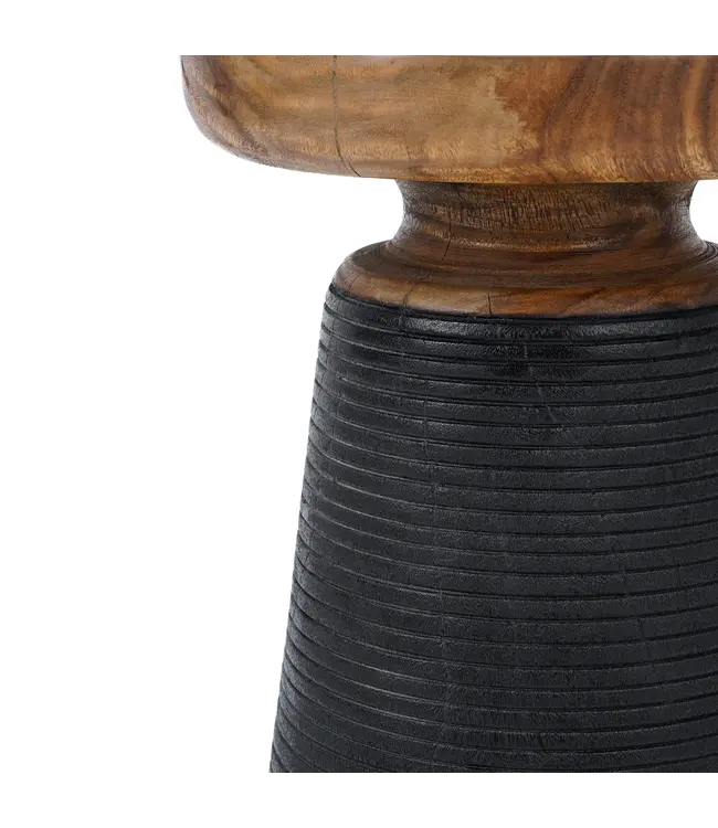 Bazar Bizar De End Bijzettafel - Zwart Naturel