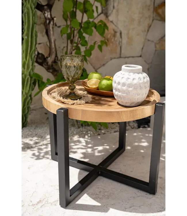 Bazar Bizar The Rain Tree Side Table - Natural Black