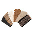 Bazar Bizar Het Oh My Gee Bestekzakje - Beige Zwart - Set van 4