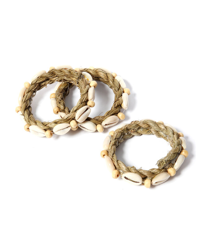 Bazar Bizar De Shell Servetring - Set van 4