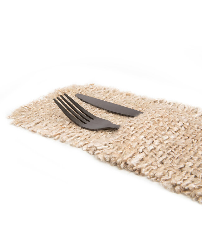 Bazar Bizar Het Oh My Gee Bestekzakje - Beige - Set of 4