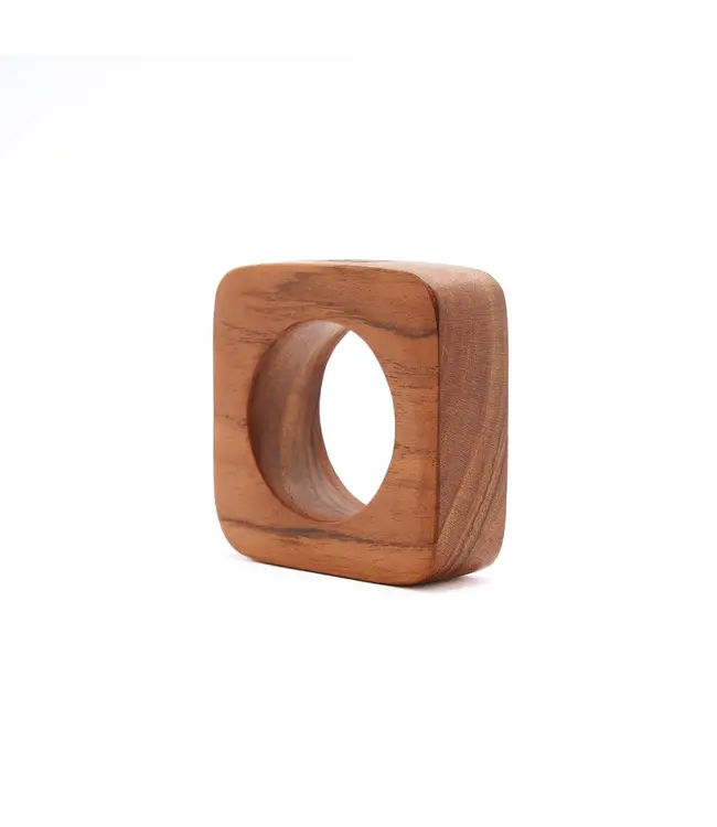 Bazar Bizar De Teak Root Servetring - Set van 4