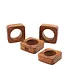 Bazar Bizar De Teak Root Servetring - Set van 4