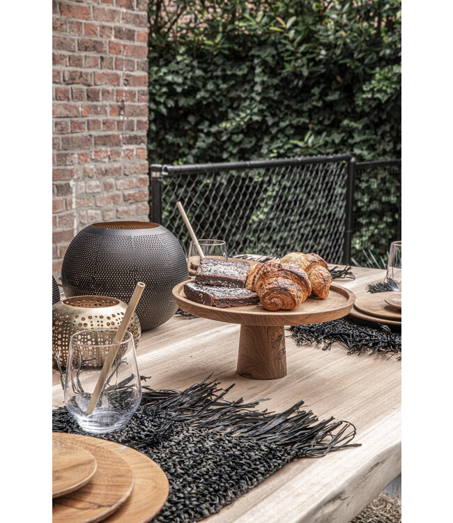 Bazar Bizar De Teak Root Taart Plateau - L