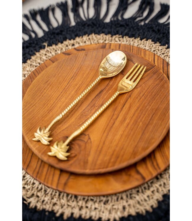 Bazar Bizar De Teak Root Rond Bord - L