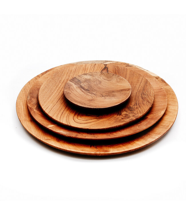 Bazar Bizar De Teak Root Rond Bord - L
