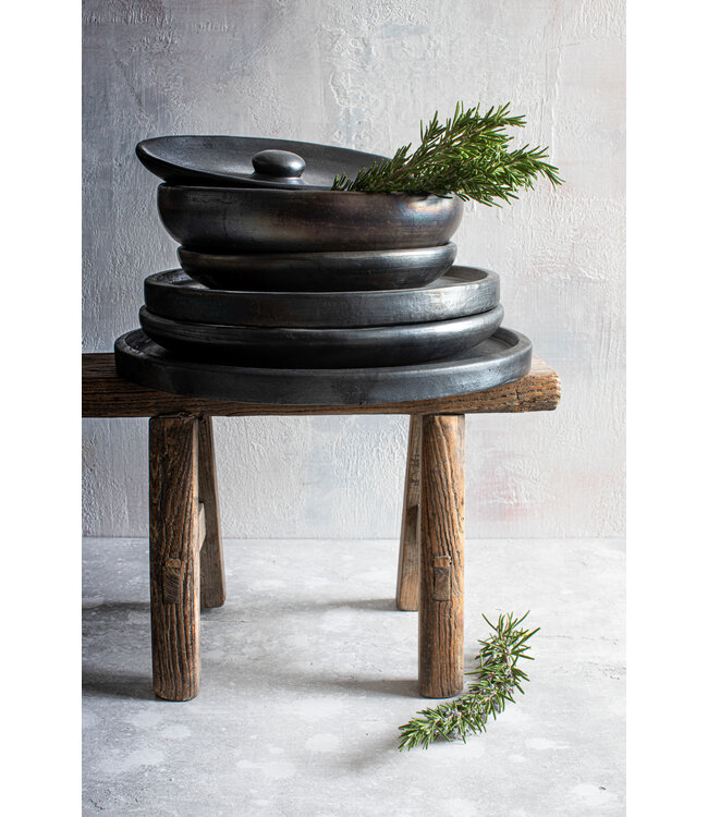 Bazar Bizar Het Burned Diep Bord - Zwart - M