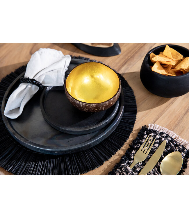 Bazar Bizar Het Terracotta Burned Bord - Zwart - L