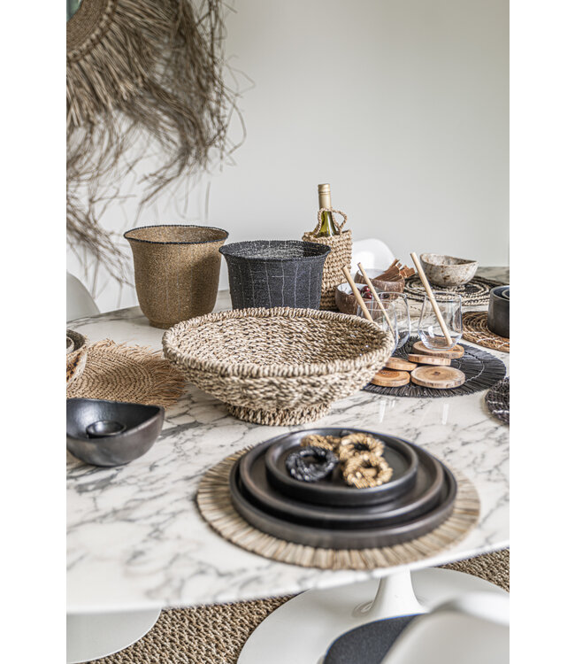 Bazar Bizar Het Terracotta Burned Bord - Zwart - L