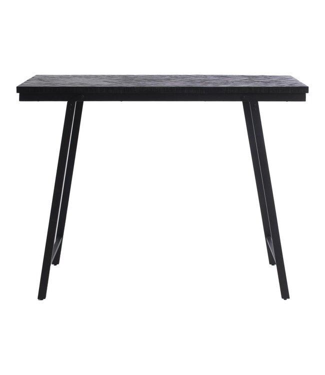 Bazar Bizar De Visgraat Hoge Tafel - Zwart - 140cm