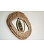 Bazar Bizar De Raffia Eye Spiegel - Naturel - M