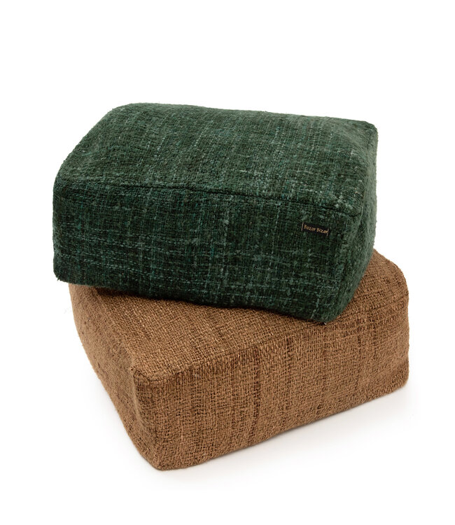 Bazar Bizar De Oh My Gee Poef - Donkergroen