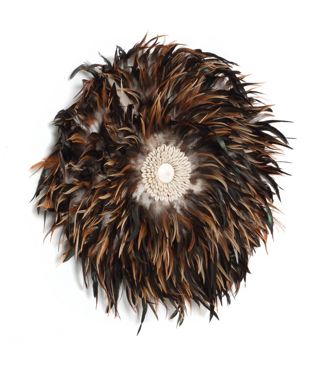 Bazar Bizar De Coastal Juju Muurdecoratie - Zwart Bruin - L