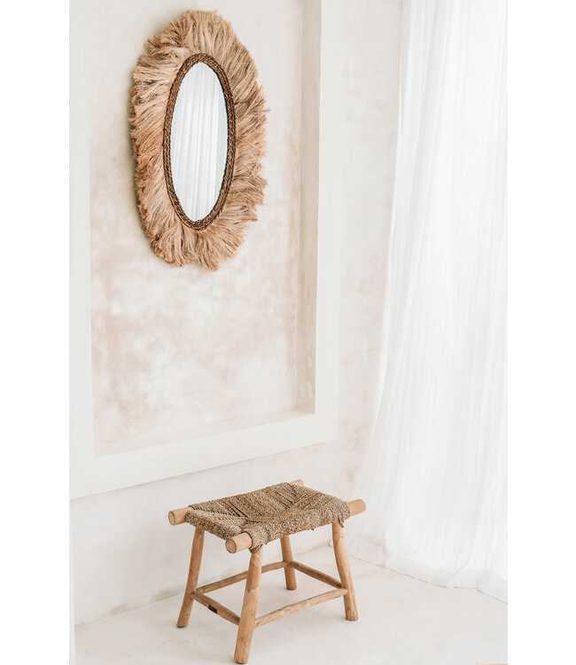 Bazar Bizar De Porto Seagrass Stoel - Naturel - M