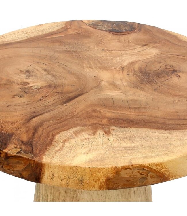 Bazar Bizar De Timber Conic Bijzettafel - Naturel - 50