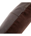 Bazar Bizar De Four Panel Leather Kussenhoes - Chocolade - 40x40