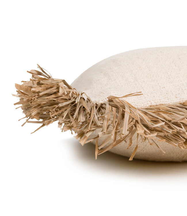 Bazar Bizar De Saint Tropez Kussenhoes - Naturel Wit - 60x60