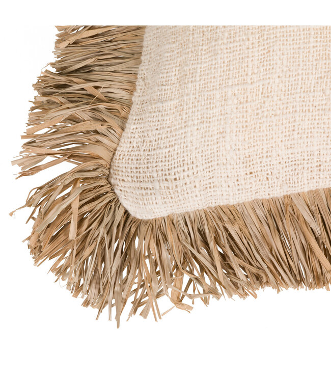 Bazar Bizar De Saint Tropez Kussenhoes - Naturel Wit - 60x60