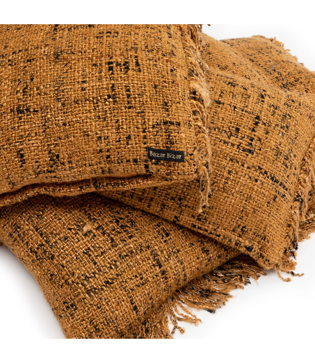 Bazar Bizar De Oh My Gee Kussenhoes - Cinnamon Zwart - 35x100