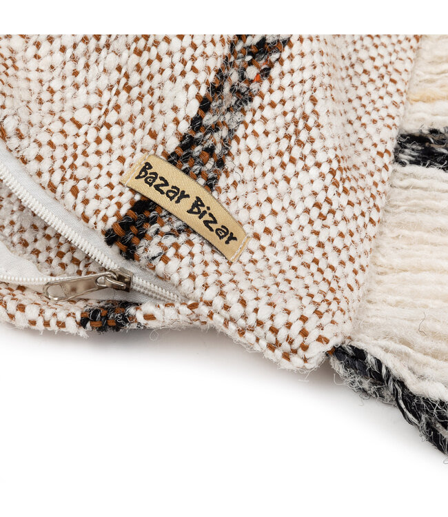 Bazar Bizar De Oh My Gee Kussenhoes - Bohemian Wit - 35x100