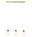 Light & Living Hanglamp 3L 65x12x18,5 cm VANCOUVER ant.bronz-glass